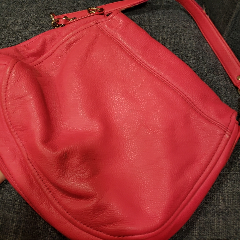 Kate Spade Pink Pebble Leather Shoulder Bag So many pockets! - Picture 7 of 9